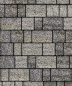 Тротуарные плиты "СТАРЫЙ ГОРОД" - Б.1.Фсм.6 рельефная  Искусственный камень Габбро, комплект из 3 видов плит
