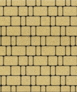 Тротуарные плиты "КЛАССИКО" - Б.1.КО.6  Гранит Желтый, комплект из 3 видов плит