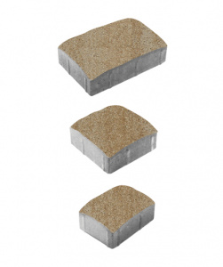 Тротуарные плиты "УРИКО" - А.1.УР.4  Искусственный камень Степняк, комплект из 3 видов плит