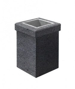 УРНА-1 400*400*600 Серый Мозаичный бетон