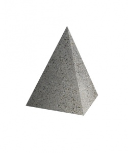 Ландшафтные элементы ПИРАМИДА 540*540*700 Серый Мозаичный бетон