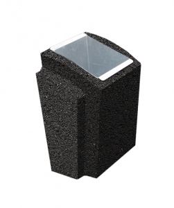 УРНА-2 500*410*750 Черный Мозаичный бетон