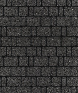 Тротуарные плиты "КЛАССИКО" - Б.1.КО.6  Гранит Черный, комплект из 3 видов плит