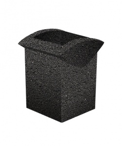 УРНА-3 500*460*600 Черный Мозаичный бетон