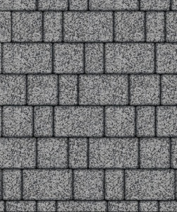 Тротуарные плиты "СТАРЫЙ ГОРОД" - Б.1.Фсм.6 рельефная  Стоунмикс серый с чёрным, комплект из 3 видов плит
