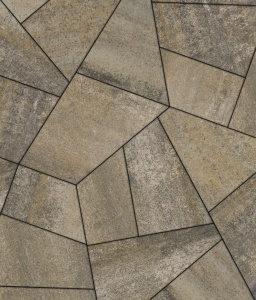 Тротуарные плиты "ОРИГАМИ" - Б.4.Фсм.8 Искусственный камень Базальт