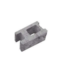 Блок пустотелый стеновой СКЦ(т)-5Л100кол 380*190*160 Искусственный камень  на колотой поверхности Шунгит