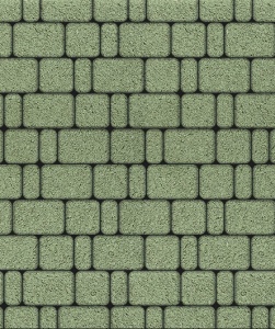 Тротуарные плиты "КЛАССИКО" - Б.1.КО.6  Стандарт Зелёный, комплект из 3 видов плит