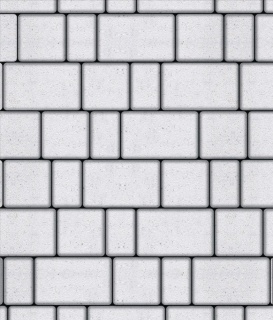 СТАРЫЙ ГОРОД - Б.1.Фсм.6 рельефная (комплект из 3 видов плит) Стоунмикс Белый