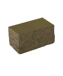 Блок полнотелый стеновой СКЦ(тп)-9Л150кол 300*150*150 Стандарт на колотой поверхности Песочный