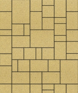 Тротуарные плиты "МЮНХЕН" - Б.2.Фсм.6  Гранит Желтый, комплект из 4 видов плит