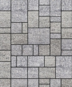Тротуарные плиты "МЮНХЕН" - Б.2.Фсм.6  Искусственный камень Шунгит, комплект из 4 видов плит