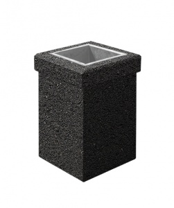 УРНА-1 400*400*600 Черный Мозаичный бетон