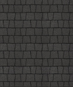 Тротуарные плиты "АНТИК" - А.3.А.4  Гранит Черный, комплект из 5 видов плит
